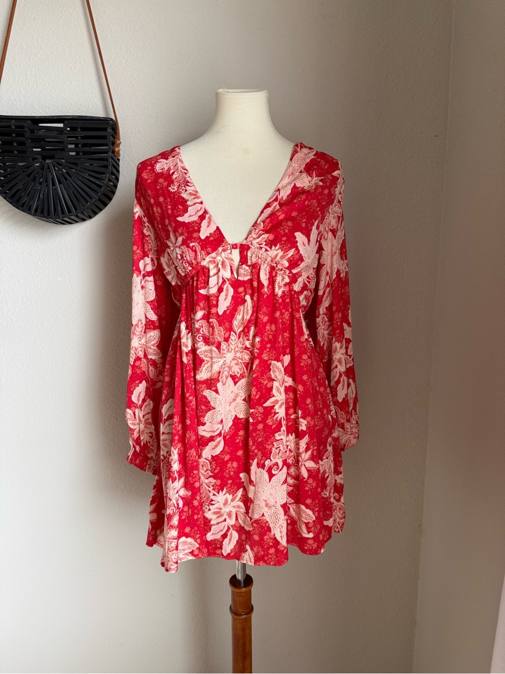 Free People Soli Mini Dress in Floral Combo, Size XS